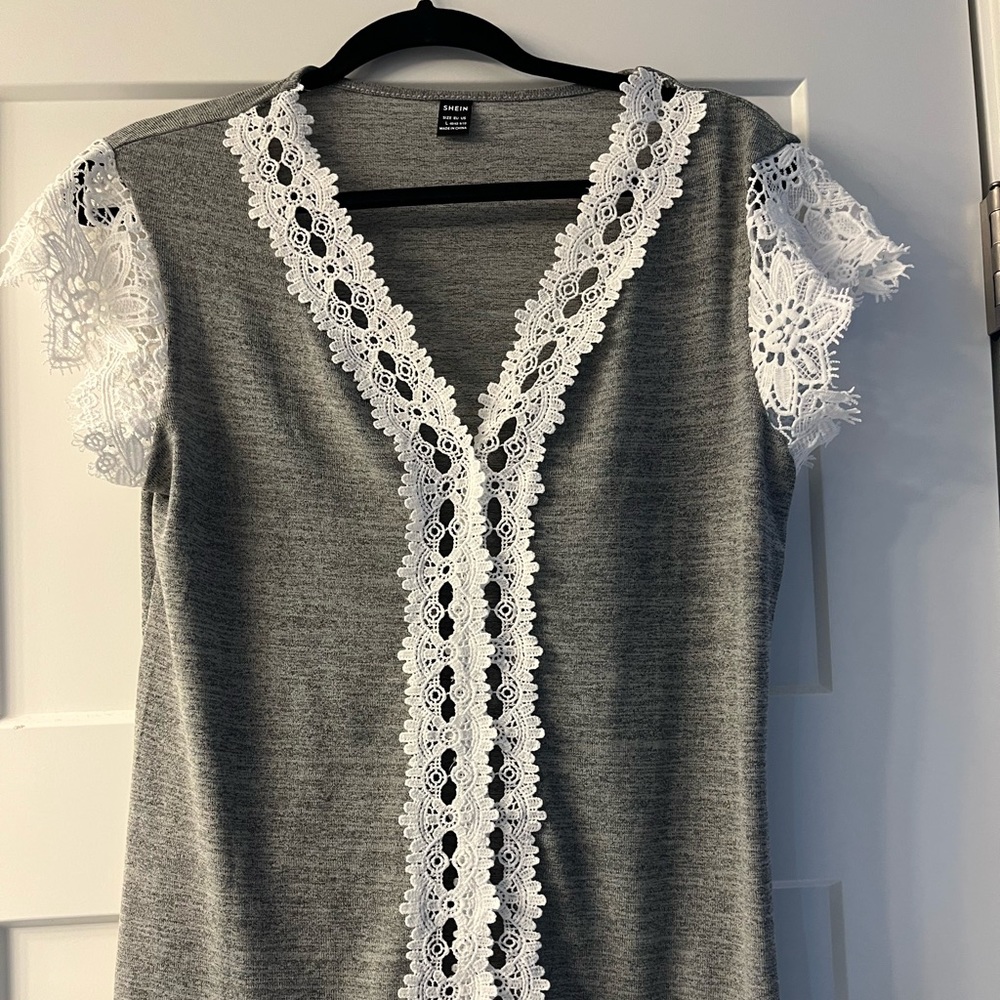 SHEIN T-shirt with lace